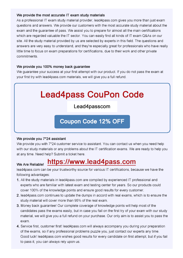 lead4pass 300-375 coupon