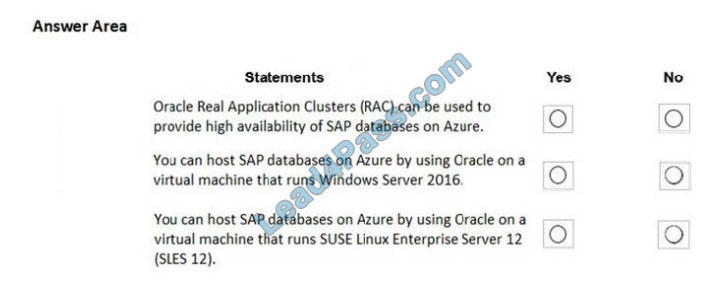 microsoft az-120 certification questions q5