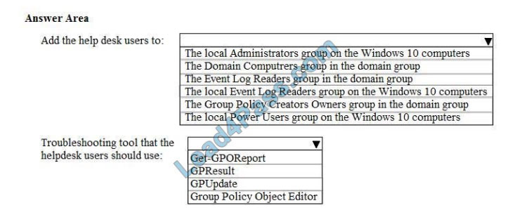 microsoft md-100 exam questions q5